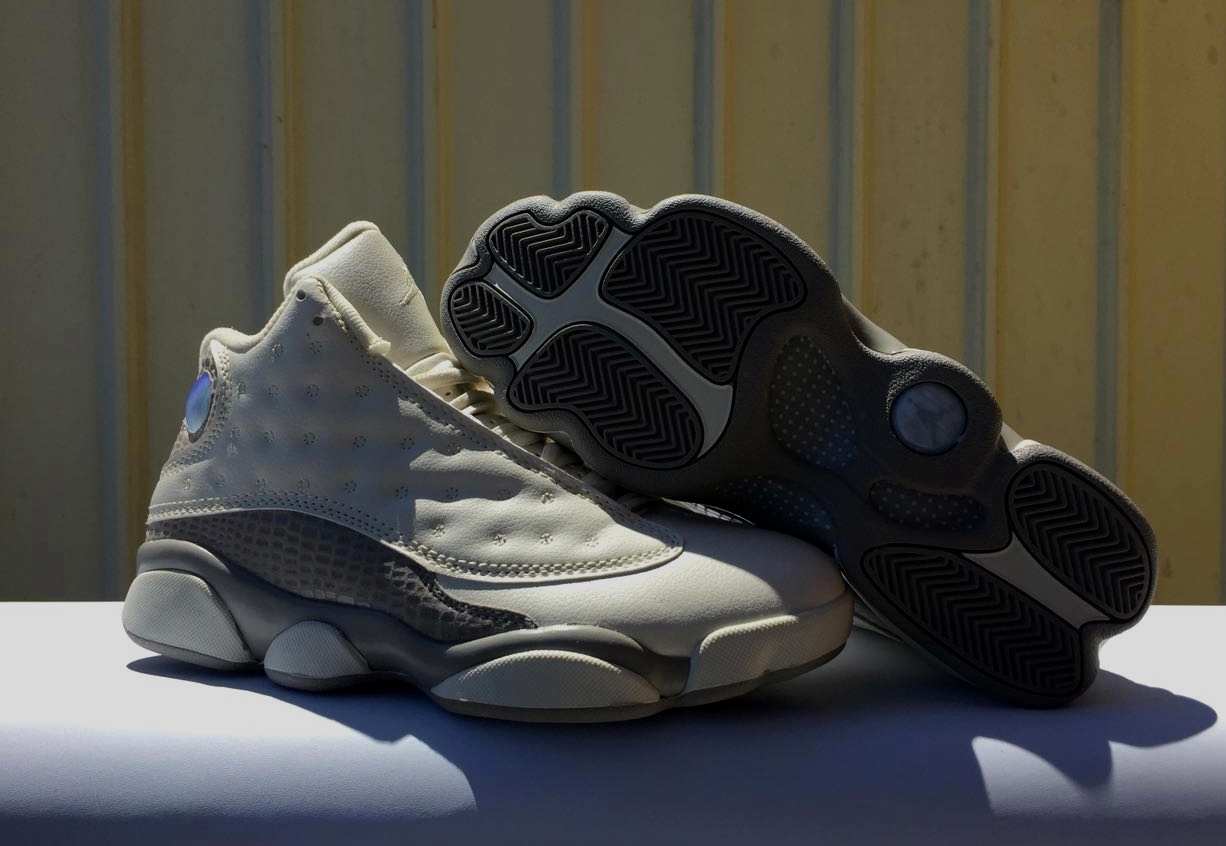 New Air Jordan 13 Beign White Grey Shoes